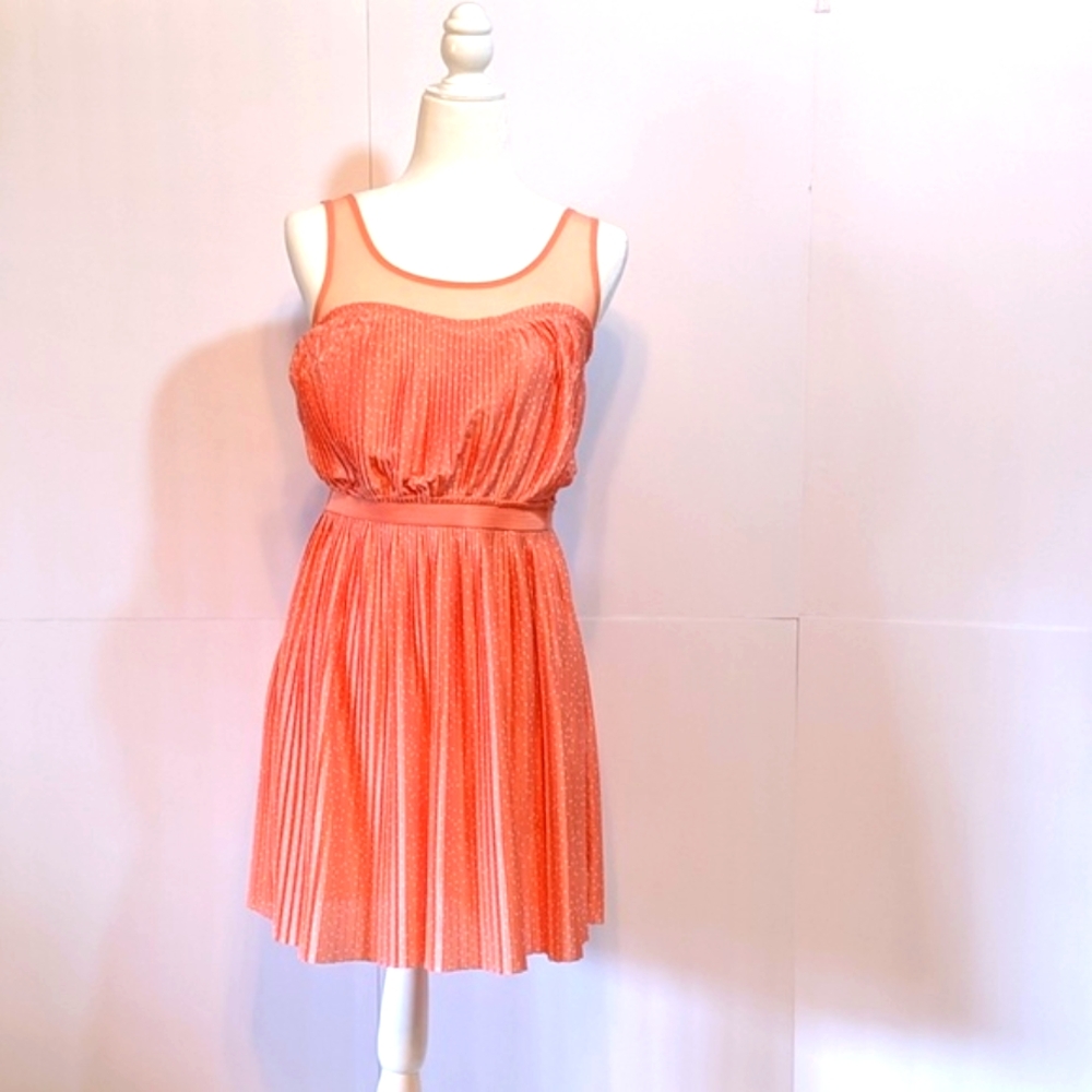 LC Lauren Conrad Women's Peach Mini Dress - Small